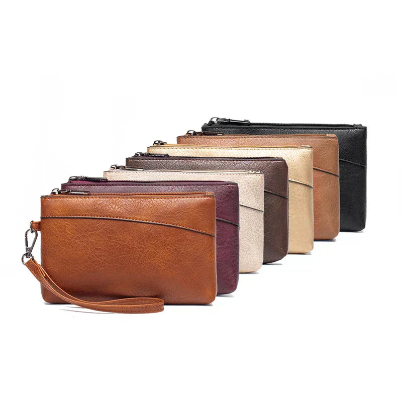 Bolsa Feminina de Couro Versátil + Carteira de Couro Brinde