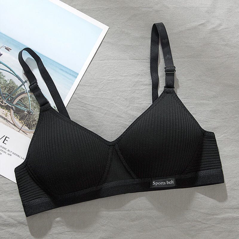 Kit 5 Sutiãs Feminino 90% Algodão Com Fecho  + 3 Aros Super Sonfortável