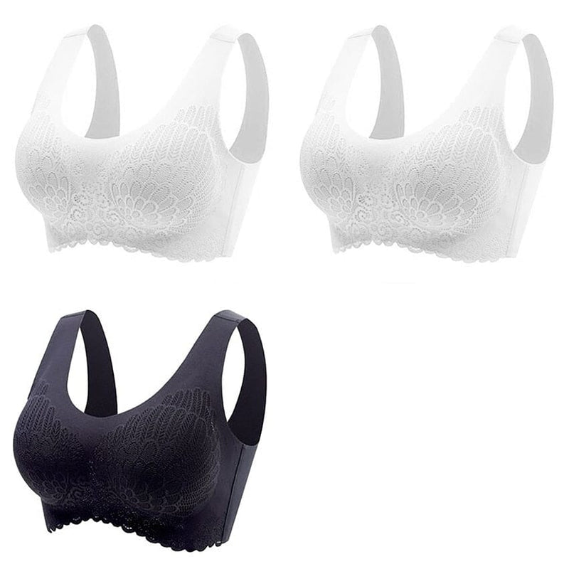 Kit 3 sutiã Confort 5D Alta Sustentação