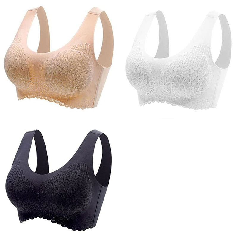 Kit 3 sutiã Confort 5D Alta Sustentação